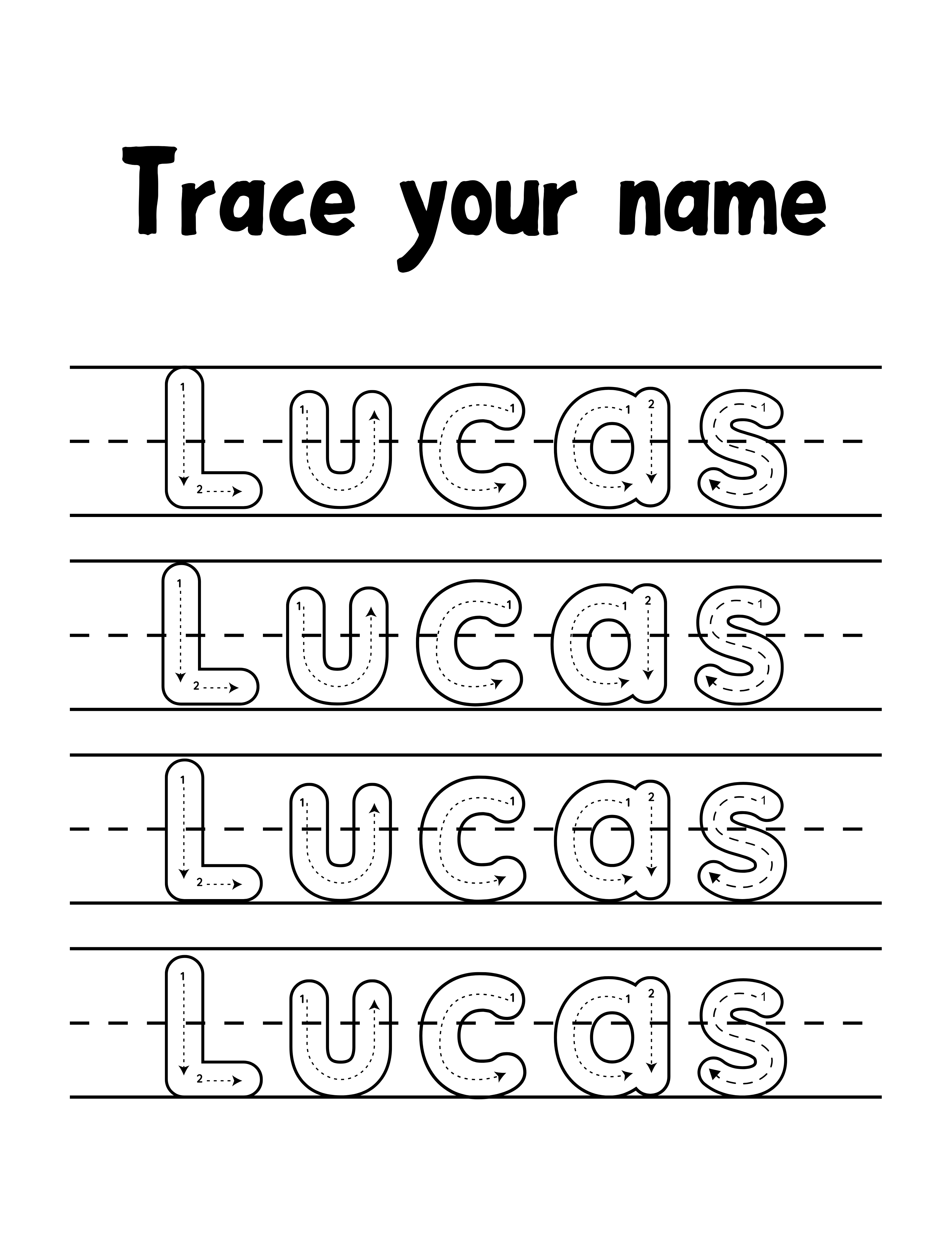 Personalized Name tracing Book