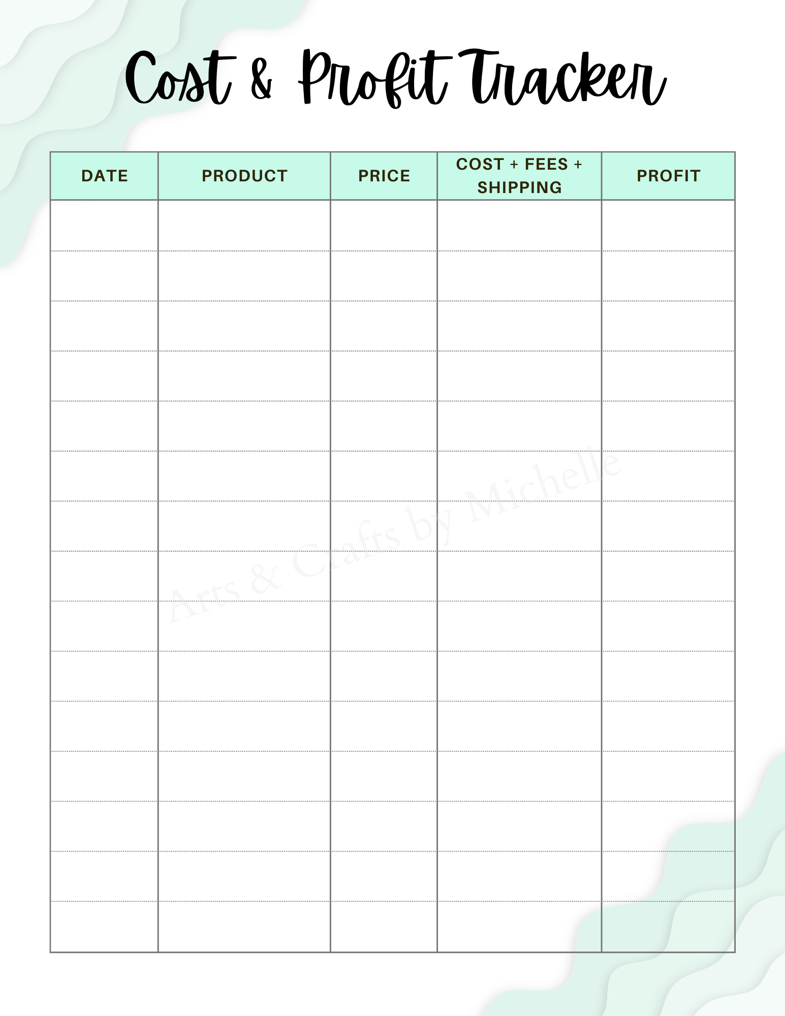 Editable Order Forms Template, Small Business Planner (Canva Template, US Letter Size)