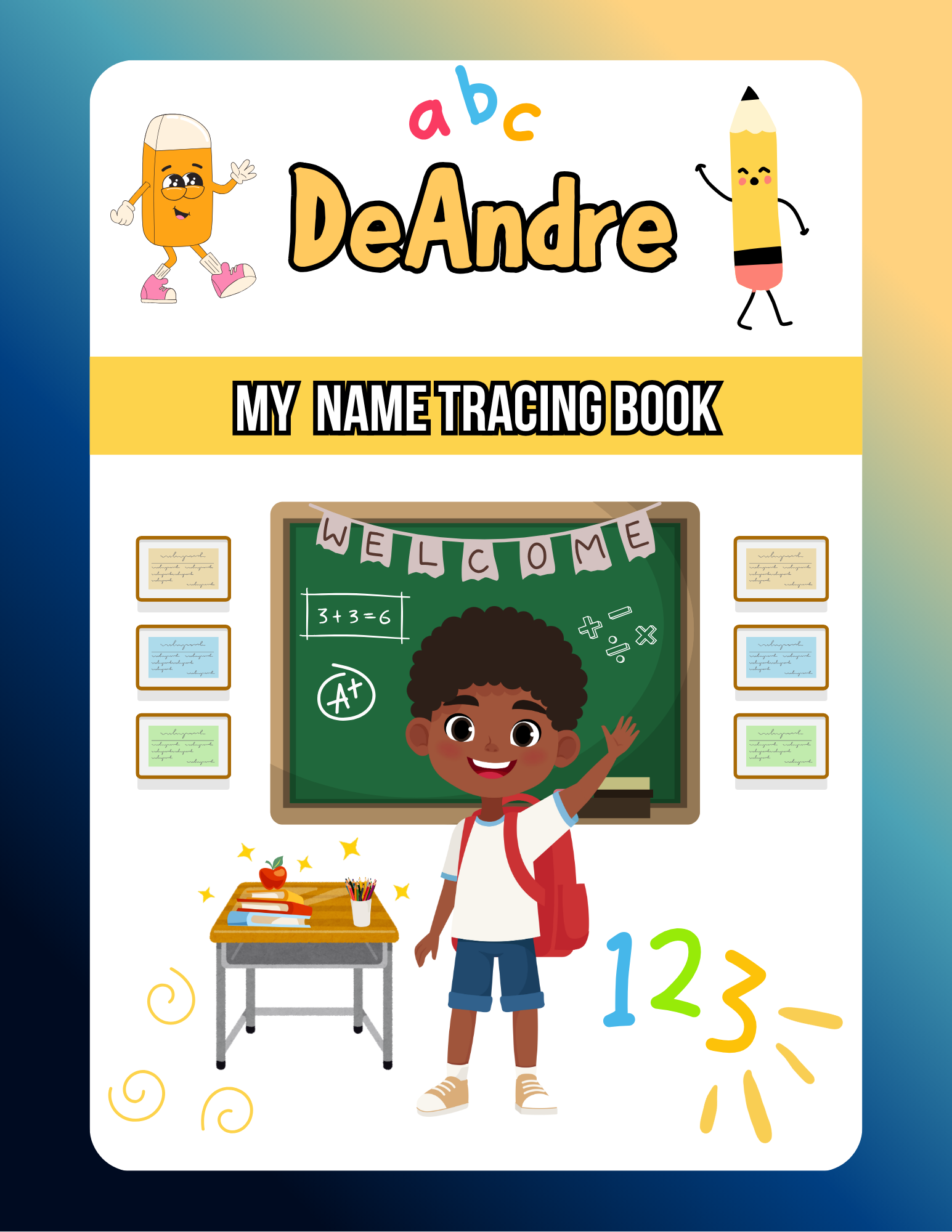 Personalized Name tracing Book