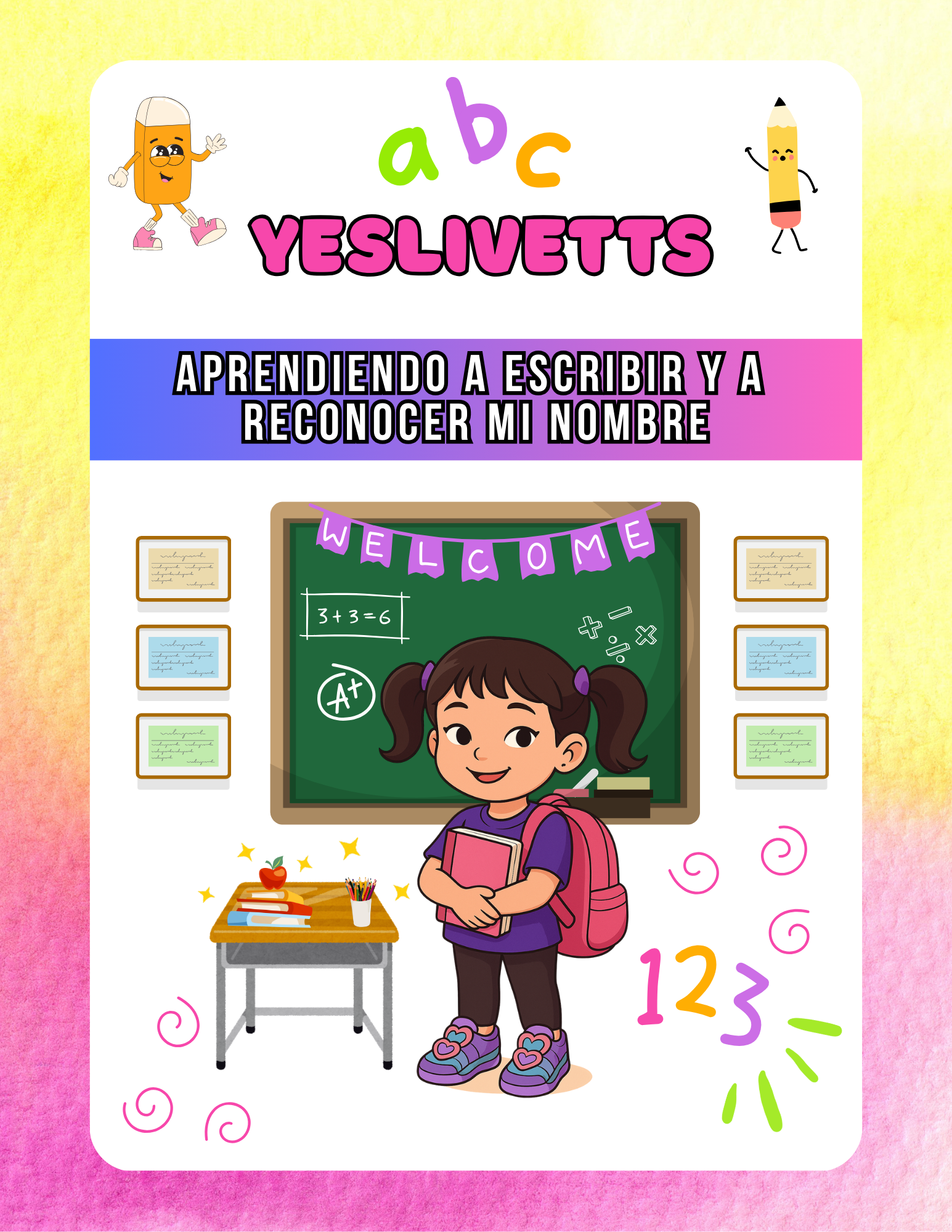 Personalized Name tracing Book