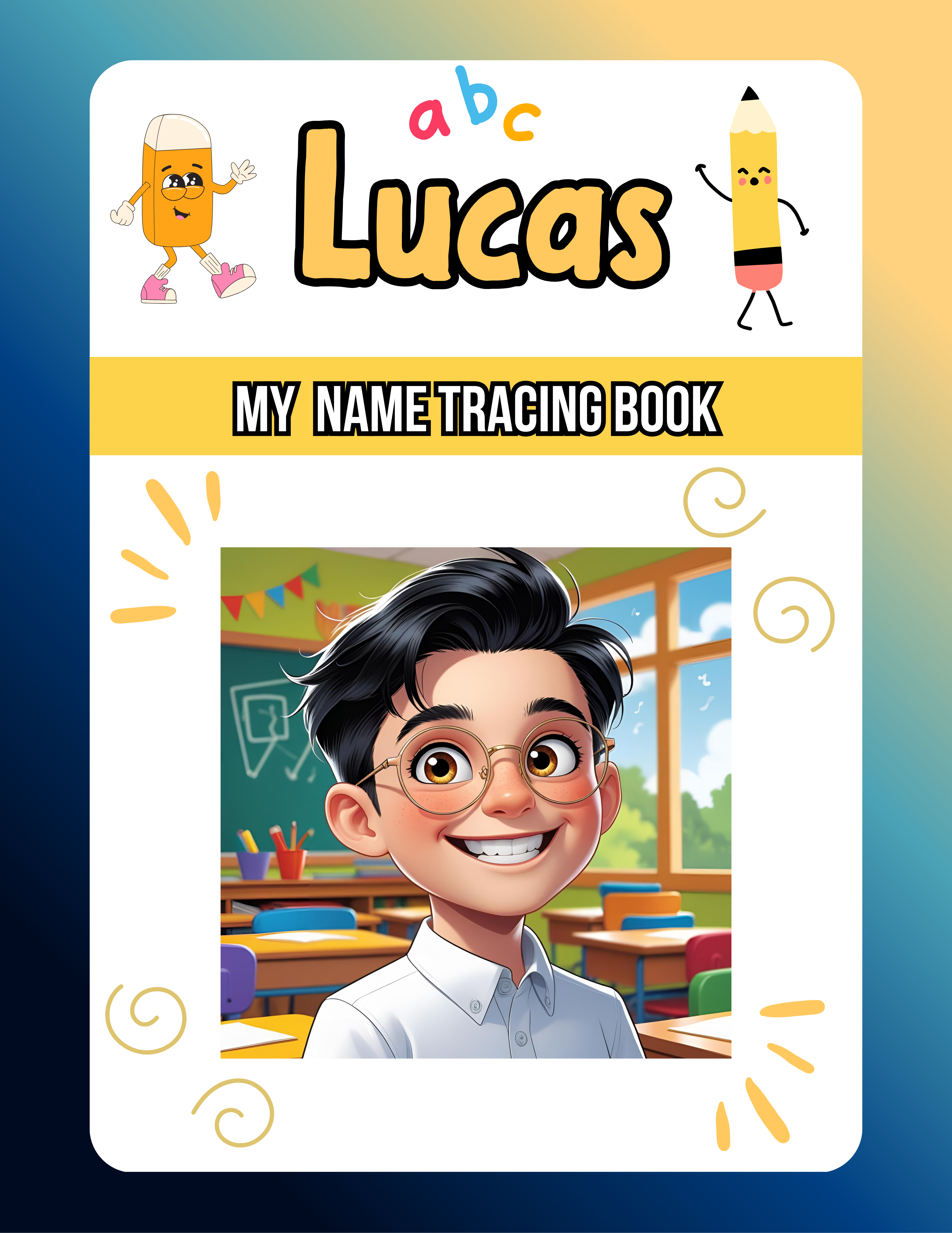 Personalized Name tracing Book